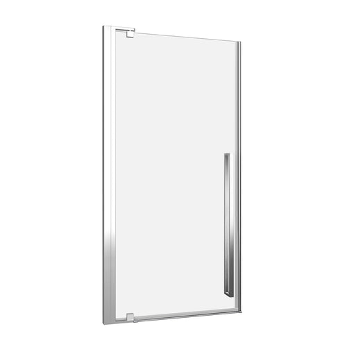 Zitta Shower door 36", in alcove square, in chrome