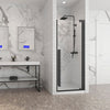 Zitta Shower door 36", in alcove square, in chrome