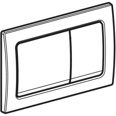Geberit Alpha01 actuator plate, square, dual flush