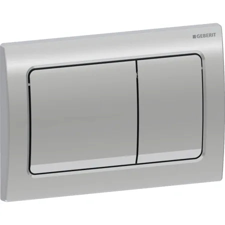 Geberit Alpha01 actuator plate, square, dual flush