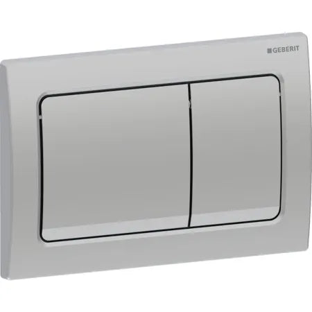 Geberit Alpha01 actuator plate, square, dual flush