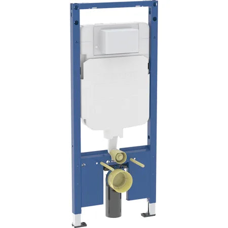 Geberit Duofix element for wall-hung WC, 120 cm, with Alpha concealed cistern 8 cm, for wood frame wall
