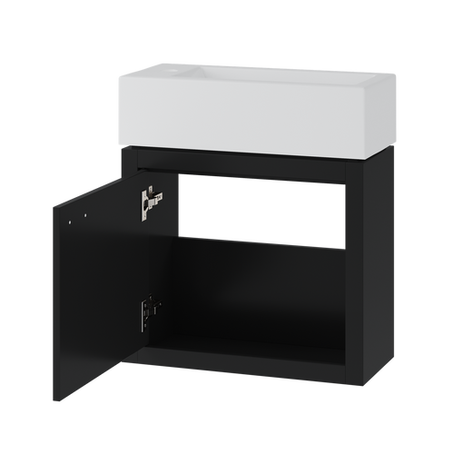 Contrac Denison – DEBV1922 – 19″ Wall-Hung Vanity with Top in Black