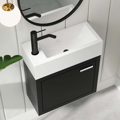 Contac Denison – DEBV1922 – 19″ Wall-Hung Vanity with Top in Black