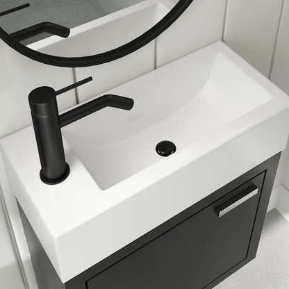 Contac Denison – DEBV1922 – 19″ Wall-Hung Vanity with Top in Black