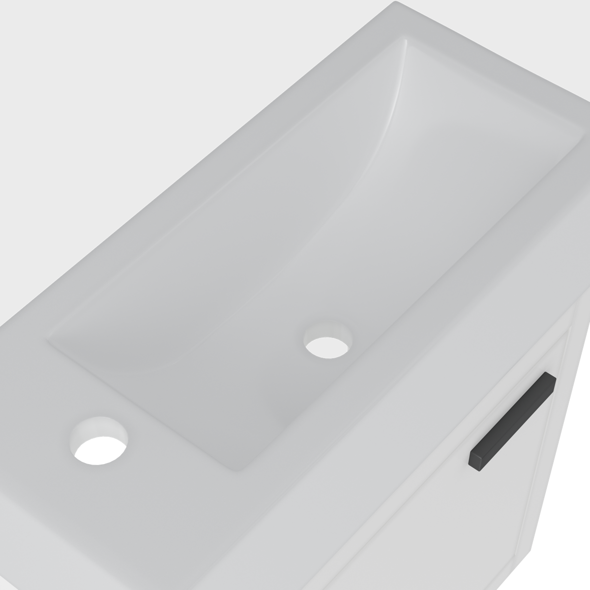 Contac Denison- DEHGWV1922 – 19″ Wall-Hung Vanity with Top in High Gloss White