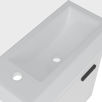 Contac Denison- DEHGWV1922 – 19″ Wall-Hung Vanity with Top in High Gloss White