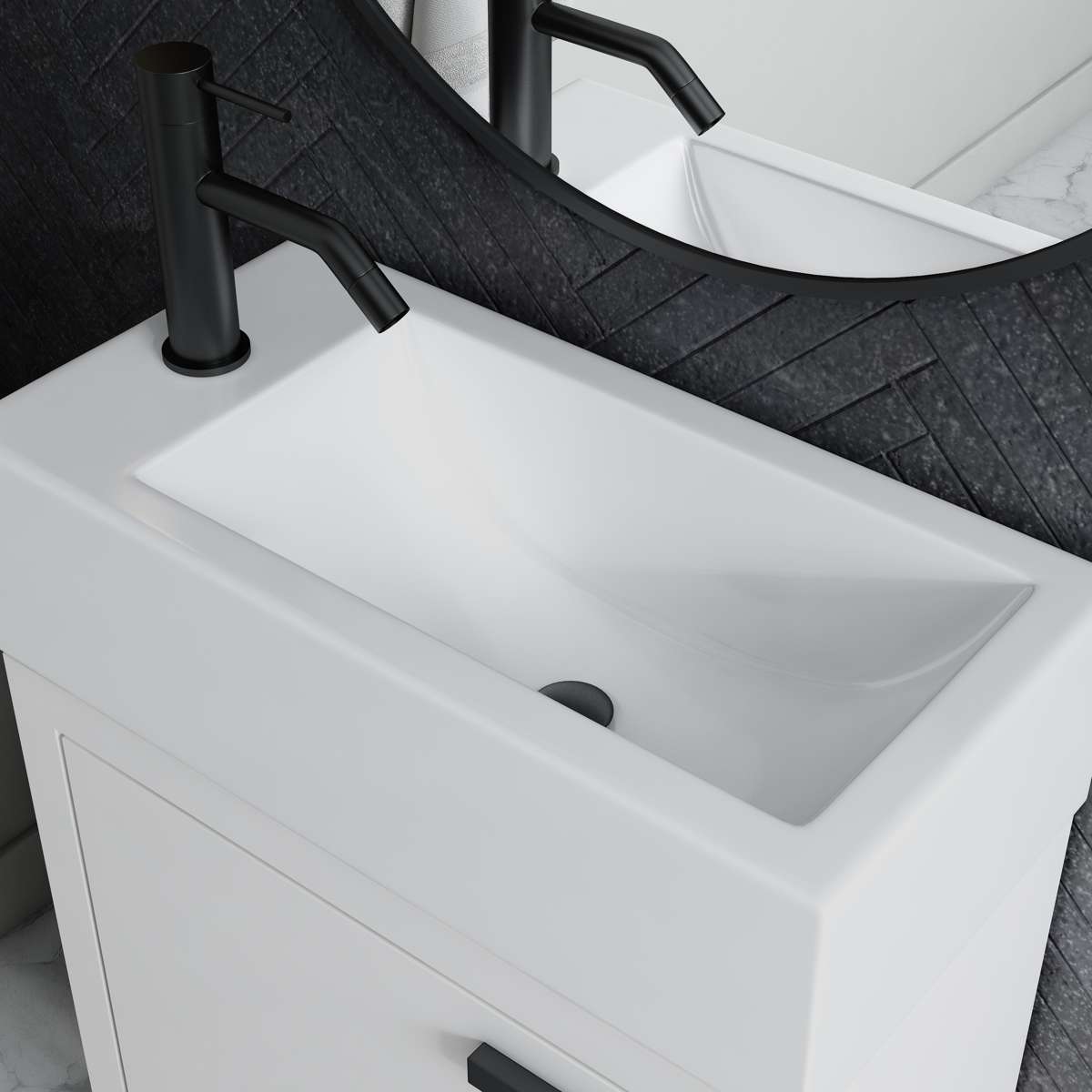 Contac Denison- DEHGWV1922 – 19″ Wall-Hung Vanity with Top in High Gloss White