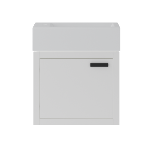 Contrac Denison- DEHGWV1922 – 19″ Wall-Hung Vanity with Top in High Gloss White