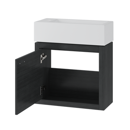 Contac Denison – DERGV1922 – 19″ Wall-Hung Vanity with Top in Rustic Grey