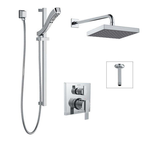 Delta 14 Series Integrated Diverter Shower Kit - Chrome