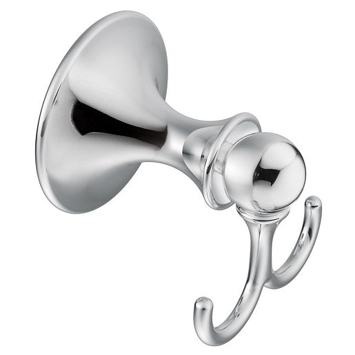 Moen Lounge Chrome Double Robe Hook