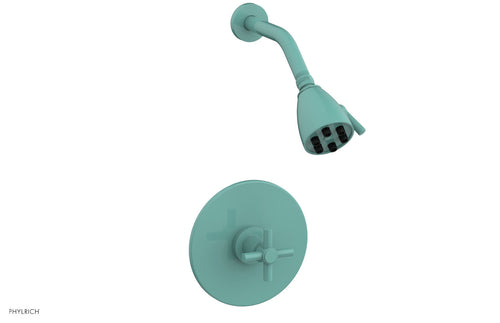 Phylrich BASIC Pressure Balance Shower Set - Tubular Cross Handle DPB3134