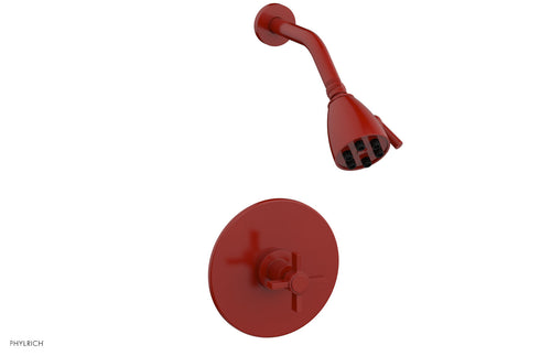 Phylrich BASIC Pressure Balance Shower Set - Blade Cross Handle DPB3137
