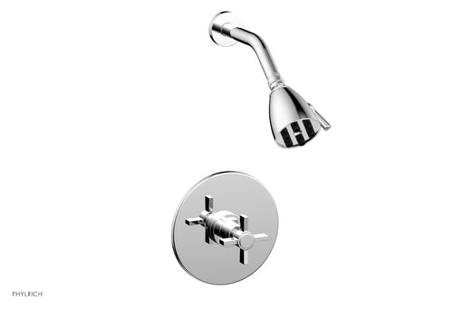 Phylrich BASIC Pressure Balance Shower Set - Blade Cross Handle DPB3137