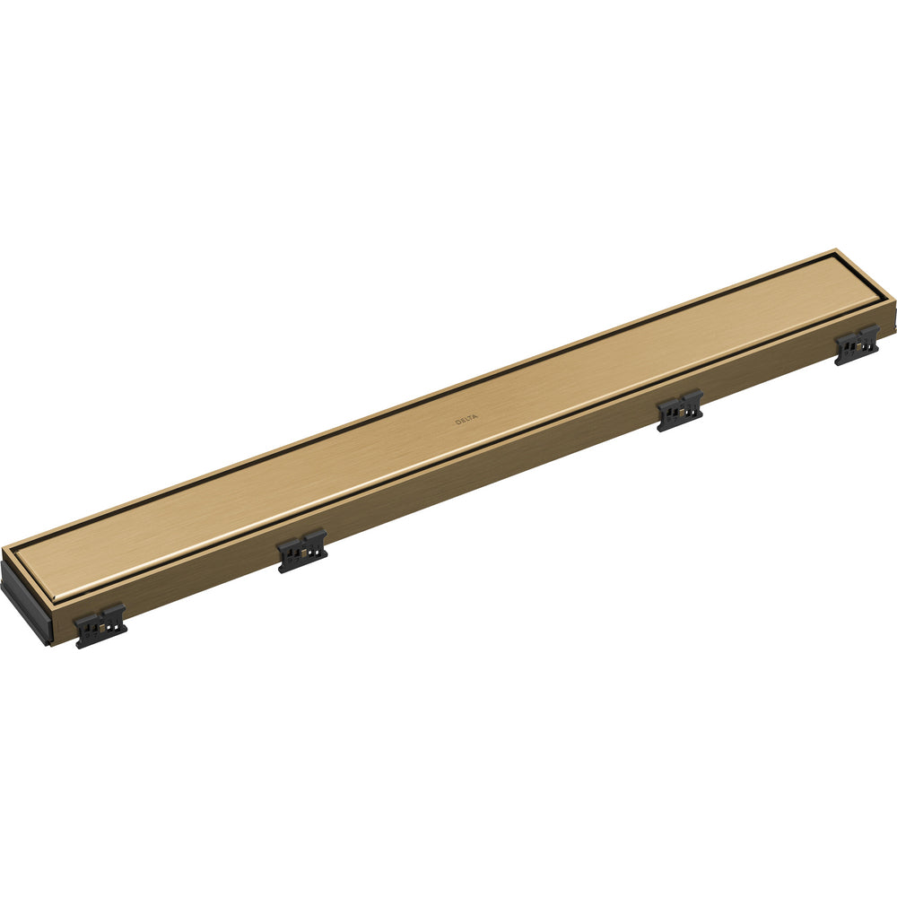24" Linear Shower Drain - Champagne Bronze