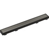 24" Linear Shower Drain - Black Stainless