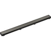 36" Linear Shower Drain - Black Stainless