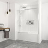 Zitta Bathtub door 60", in alcove, in chrome