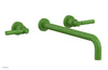BASIC Wall Lavatory Set 14" Spout - Lever Handles DWL130-14