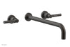 BASIC Wall Lavatory Set 14" Spout - Lever Handles DWL130-14