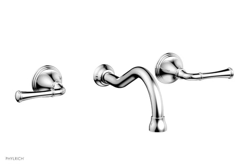 Phylrich 3RING Wall Lavatory Set - Straight Lever Handles DWL205