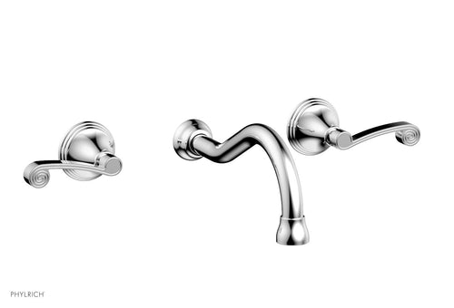 Phylrich 3RING Wall Lavatory Set - Curved Lever Handles DWL206