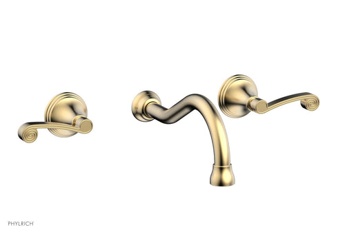 Phylrich 3RING Wall Lavatory Set - Curved Lever Handles DWL206