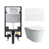 Laufen Kartell Wall Hung Toilet Complete Set White - Golzar Home