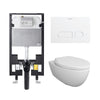 Bocchi Wall Hung Toilet - Complete Set White - Golzar Home