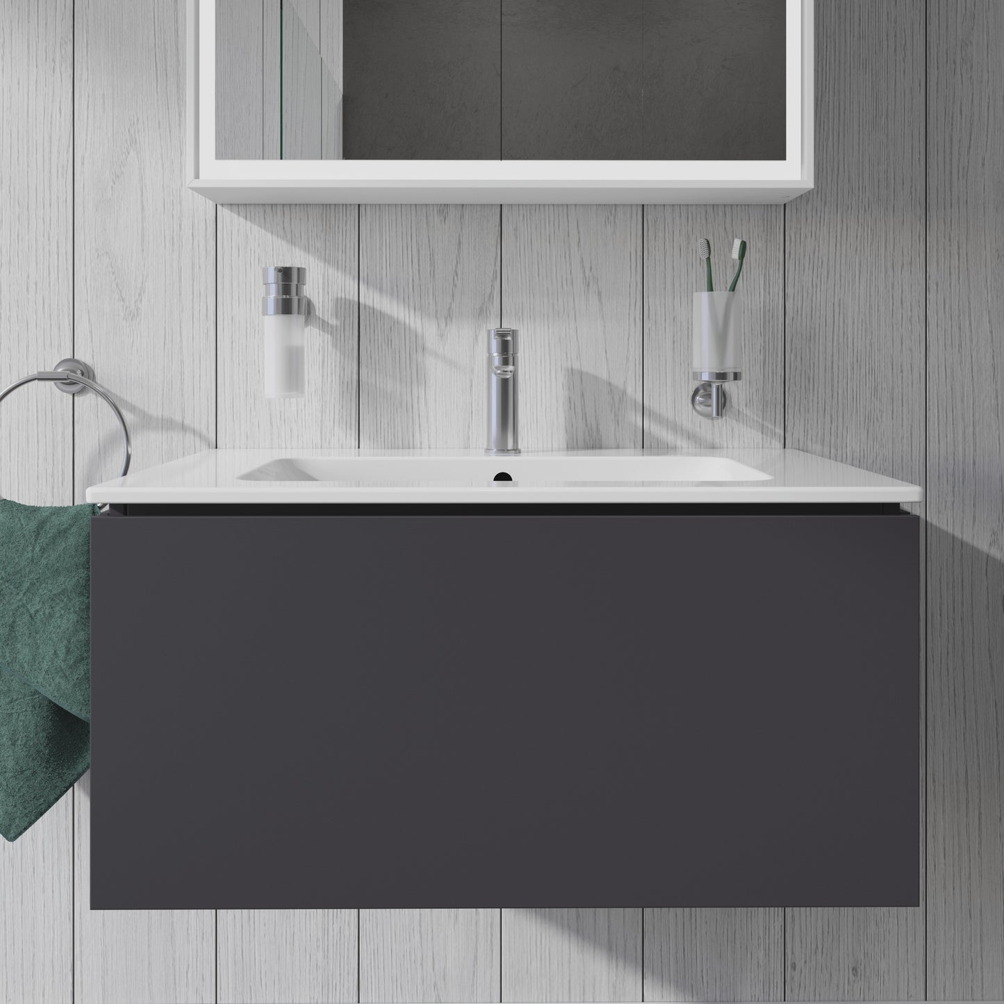 Duravit L-Cube Vanity unit wall-mounted
