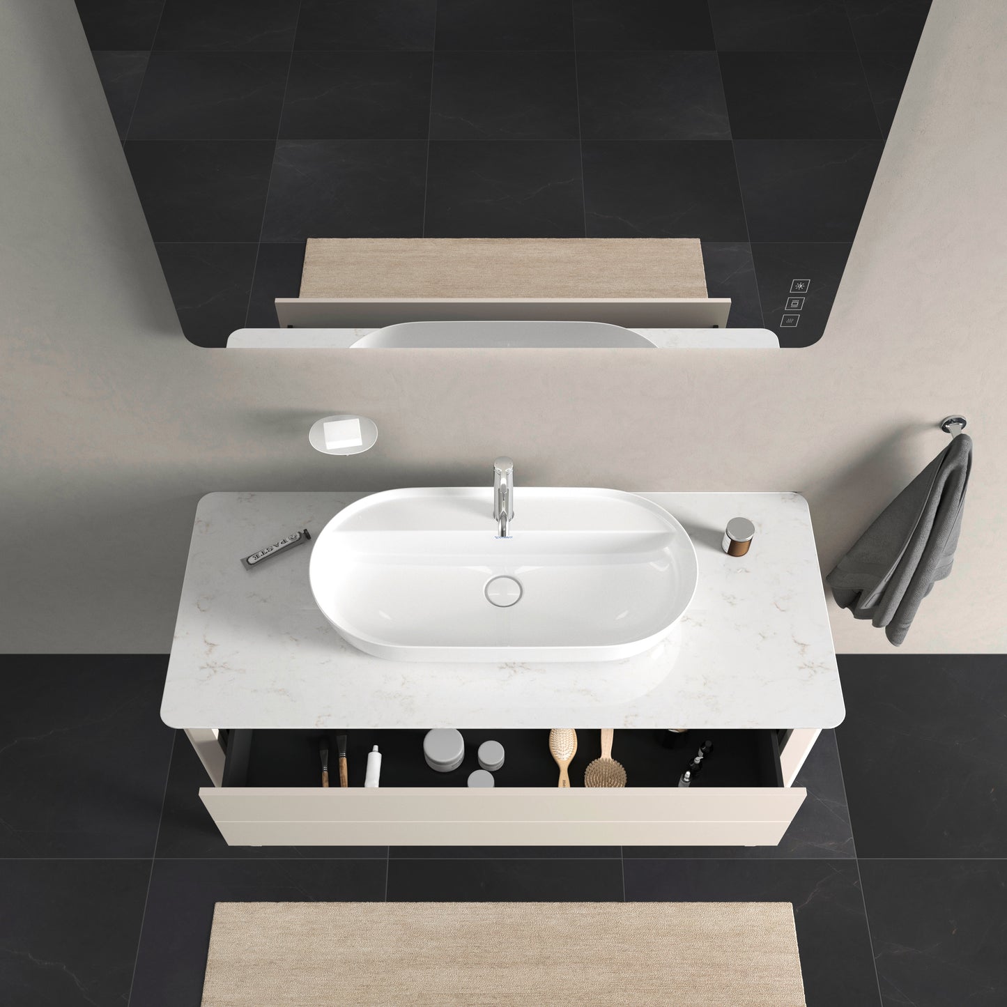 Duravit Luv Console vanity unit floorstanding