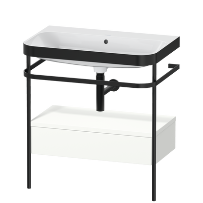 Duravit Happy D.2 c-bonded set with metal console and drawer
