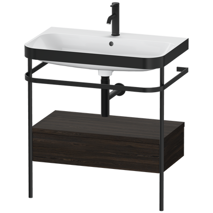 Duravit Happy D.2 c-bonded set with metal console and drawer