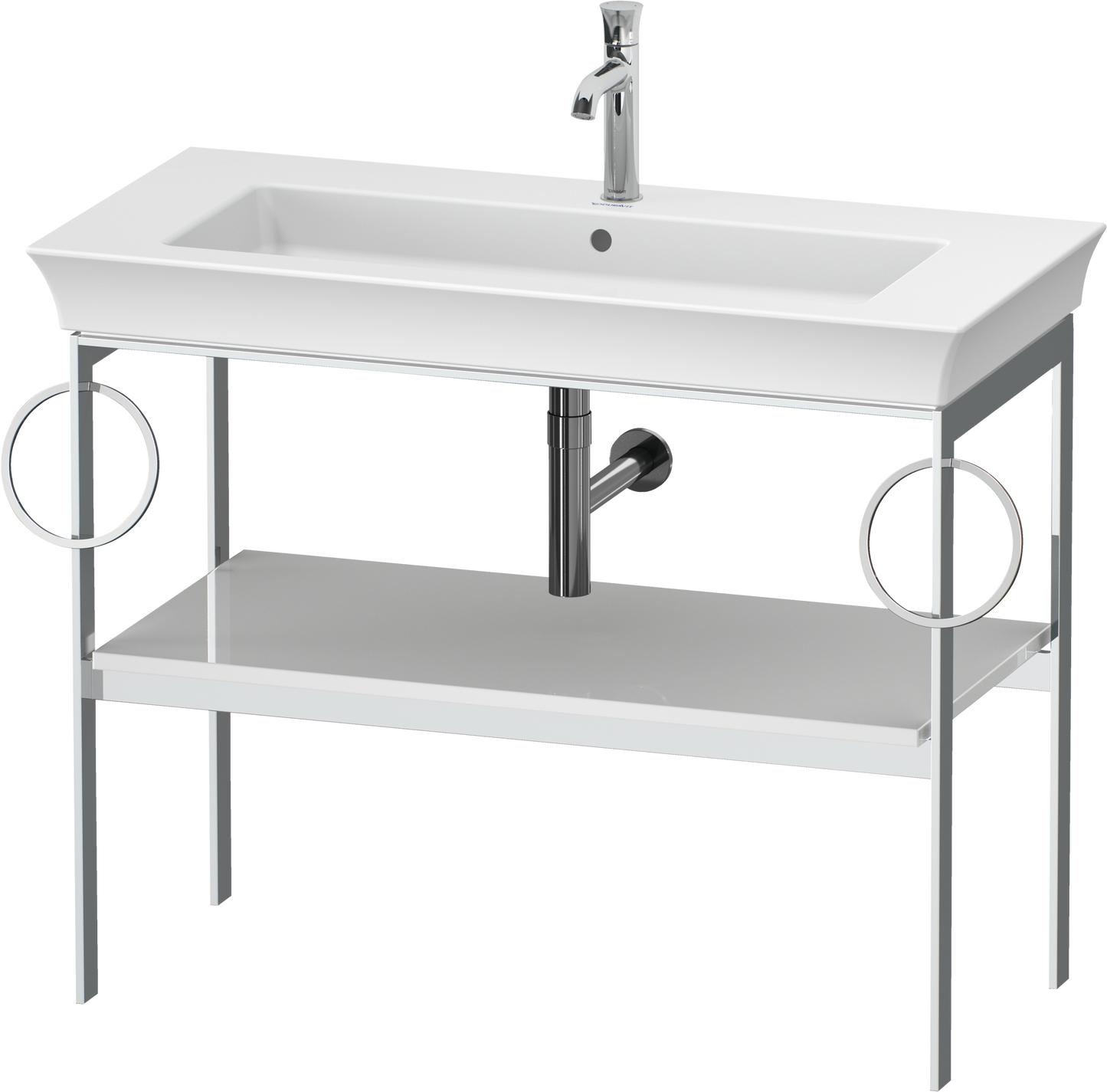 Duravit White Tulip Metal console