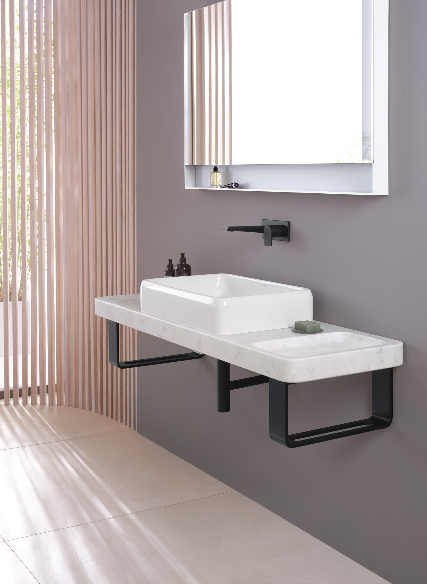 Duravit Qatego Washbowl with console and console support