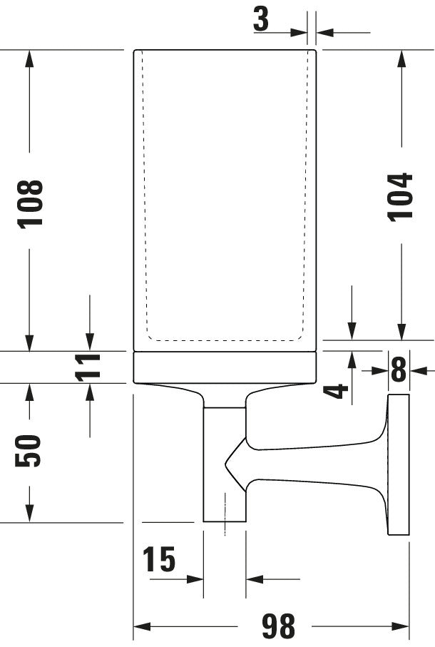Duravit Starck T Glass holder