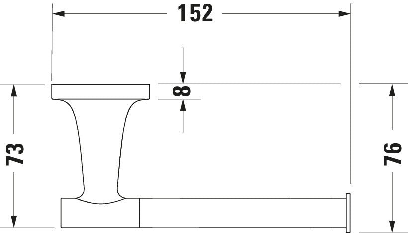Duravit Starck T Toilet paper holder