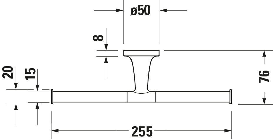 Duravit Starck T Toilet paper holder