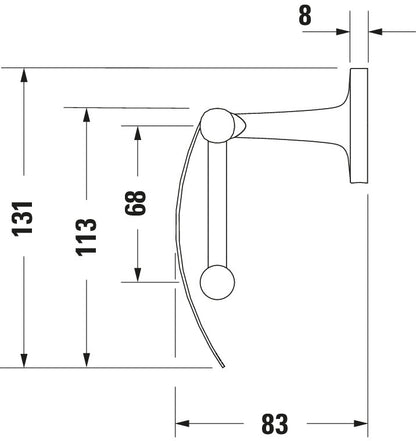 Duravit Starck T Toilet paper holder