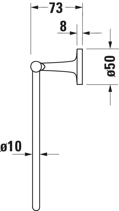 Duravit Starck T Towel ring