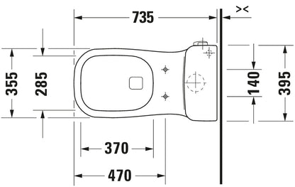 Duravit D-Code One-piece toilet