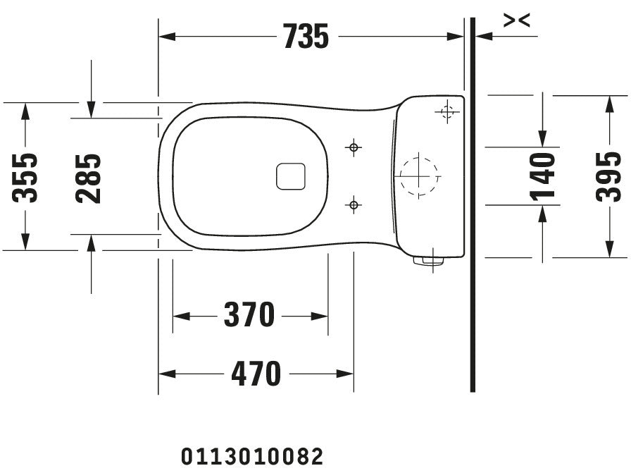 Duravit D-Code One-piece toilet