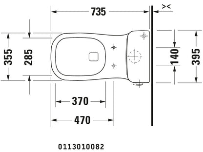 Duravit D-Code One-piece toilet