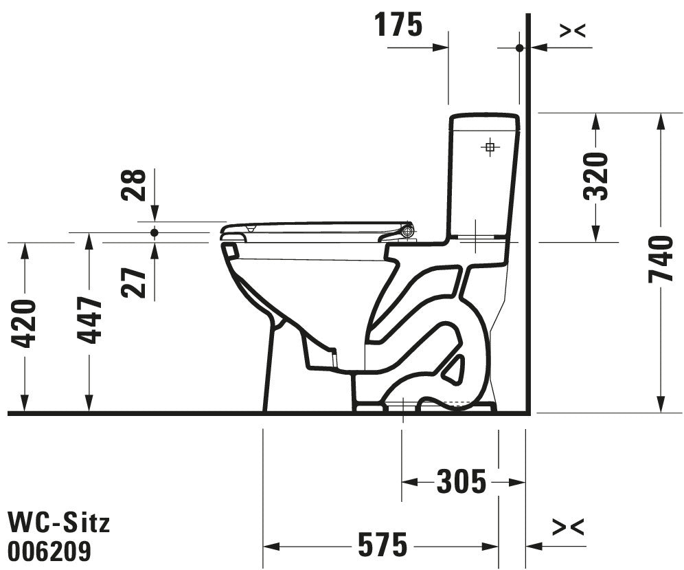 Duravit D-Code Toilet seat 006209