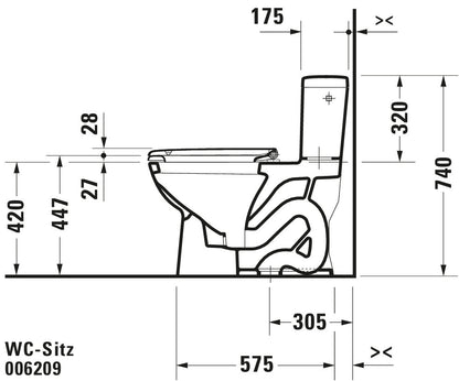 Duravit D-Code Toilet seat 006209