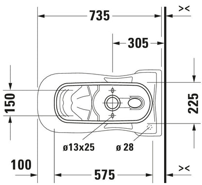 Duravit D-Code One-piece toilet