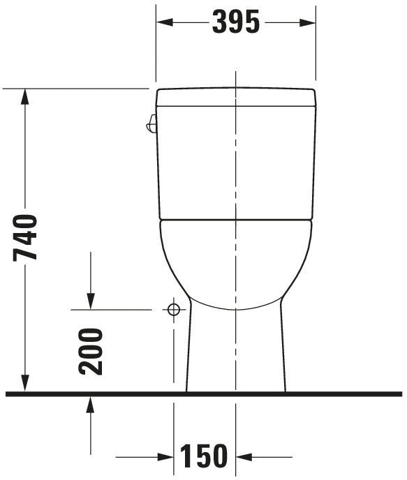 Duravit D-Code One-piece toilet