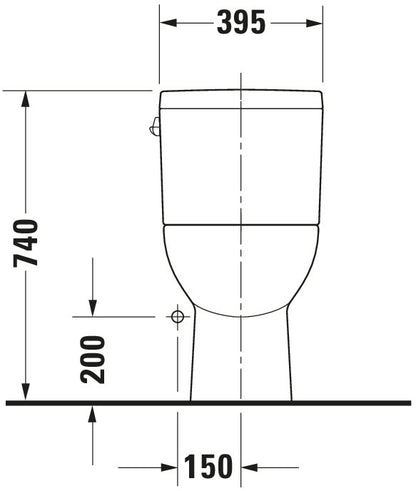 Duravit D-Code One-piece toilet
