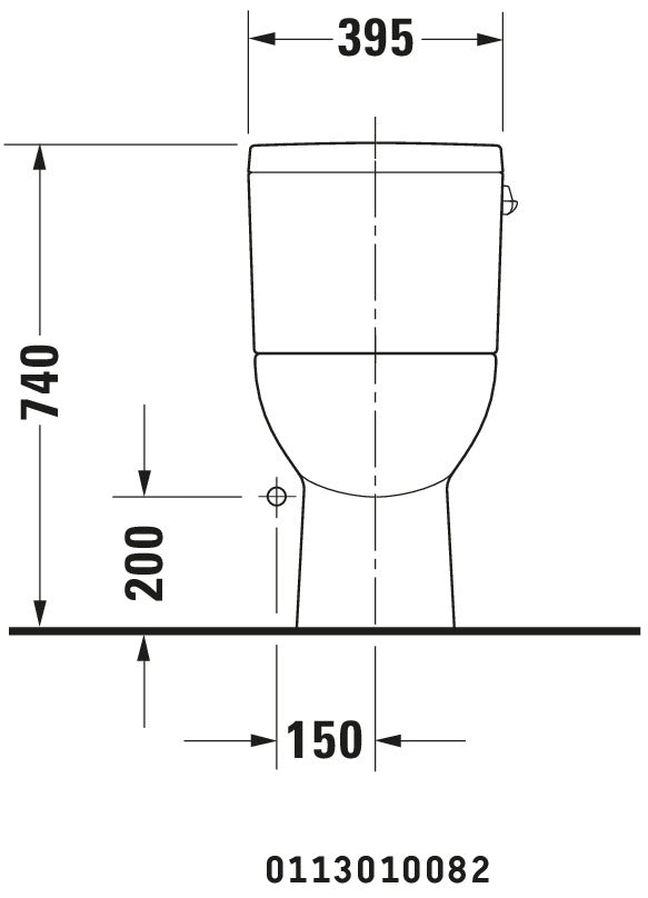 Duravit D-Code One-piece toilet
